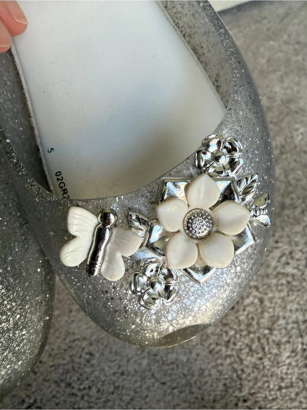 Mini Melissa sparkling silver